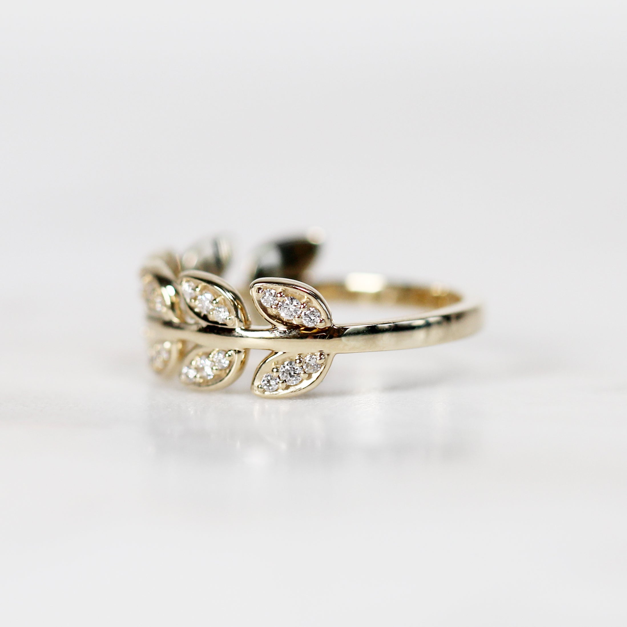 14K Gold Plated Brass Leaf Branch Ring, Gold Leaf Ring, Rose Gold Plated Leaf  Ring, Layering Ring, Vine Ring, Laurel Ring, Twig Band Ring - Etsy